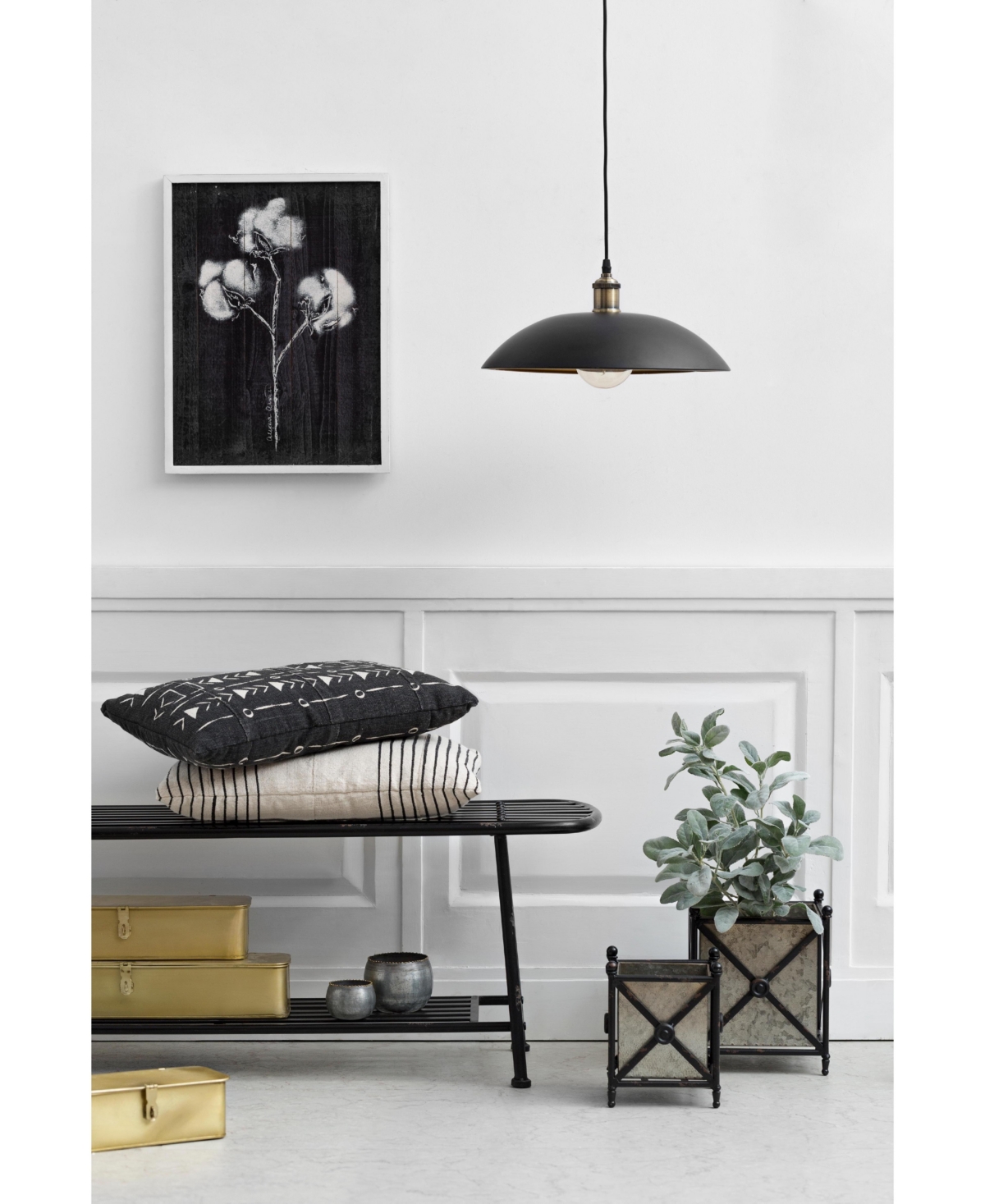 Storied Home Set of 3 Decorative Metal Storage Boxes with Lids