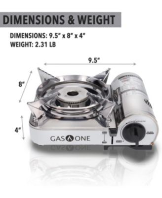 Emergency Gear Camping Mini Butane Portable Gas Stove with Carrying Case with 4 Fuels