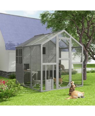 Large Cat Run Cat House, Cage Large Catio Kitty Enclosures, Walk in Cat Condo Playpen -Super Large