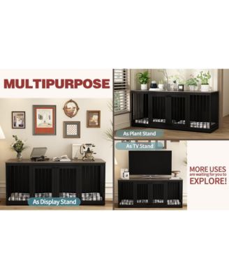 Dog Crate Furniture with Trays and Divider for Large Medium Dog