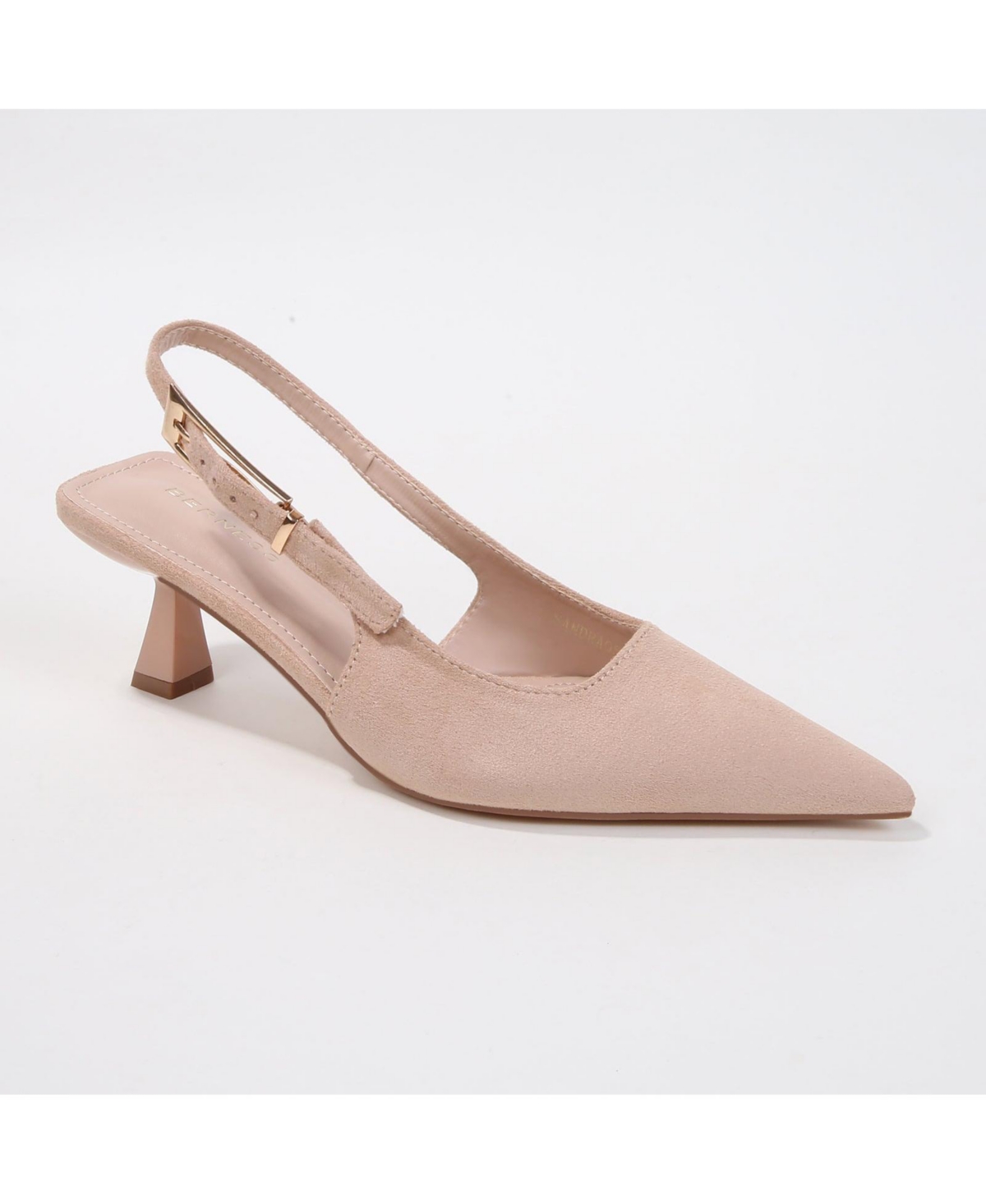 Berness Women's Cassandra Faux Suede Kitten Heels