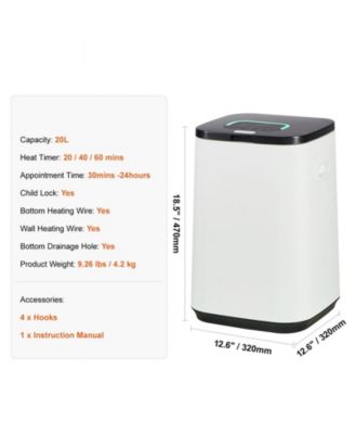 Towel Warmer for Bathroom, Large Bucket with Child Lock, Temp Indicator, 24H Timer & Auto Shut-Off, Fits 4 Towels, Blankets & Clothes