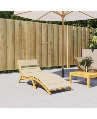 Set of 1 Sun Lounger Cushion   fabric 70.9" x 23.6" x 1.6