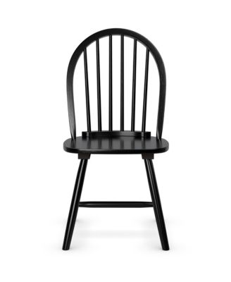 Set of 4 Vintage Windsor Dining Side Chair Wood Spindleback Kitchen Room