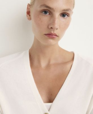 Women's Buttoned Wool Cardigan