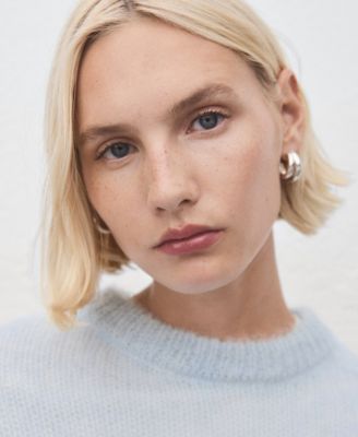 Women's Semi-Transparent Alpaca Sweater