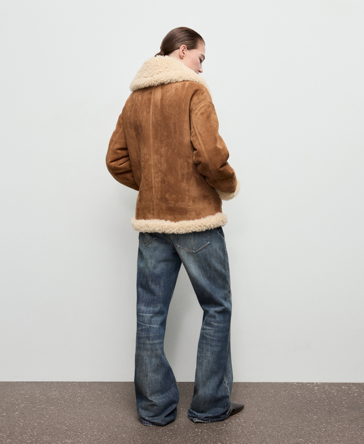 Mango Women's Shearling And Suede-Effect Jacket