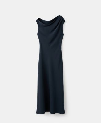 Women's Asymmetrical Neckline A-Line Dress