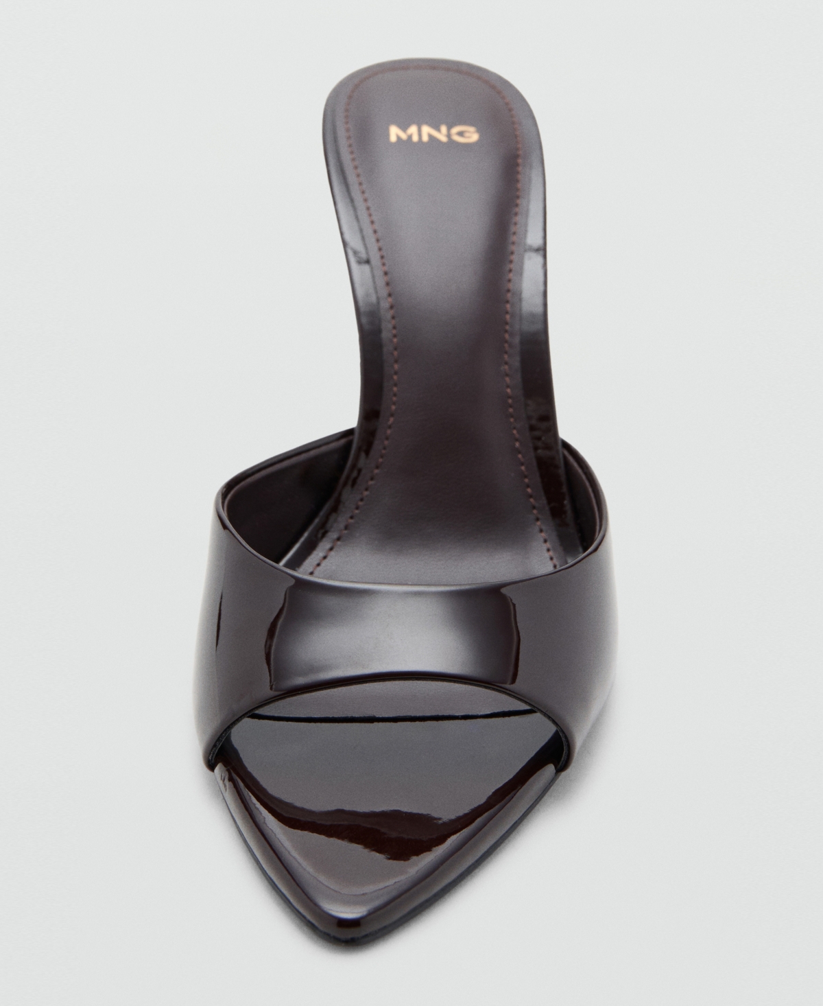 Mango Women's Patent Leather High-Heeled Sandals