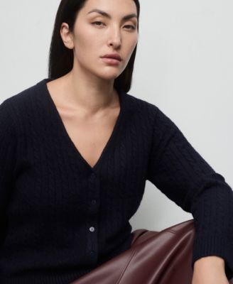 Women's Knitted Braided Cardigan