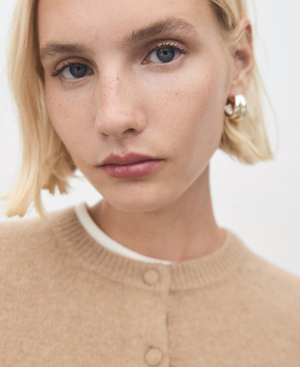 Mango Women's Knitted Button Cardigan In Brown