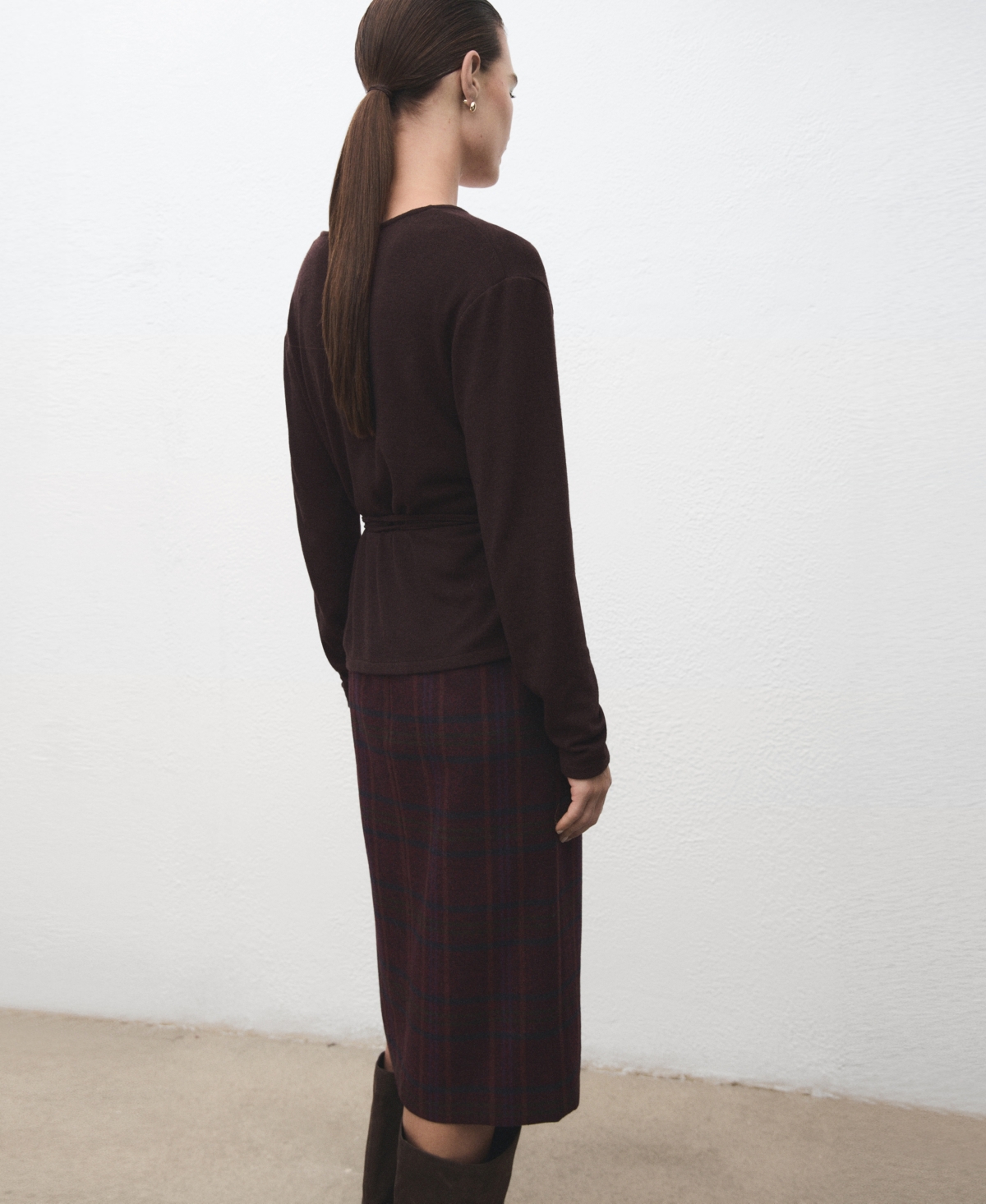 Mango Women's Bow Knitted Cardigan