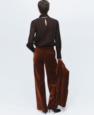 Women's Velvet Suit Pants