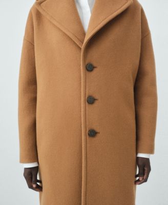 Women's Lapel Manteco Wool Coat