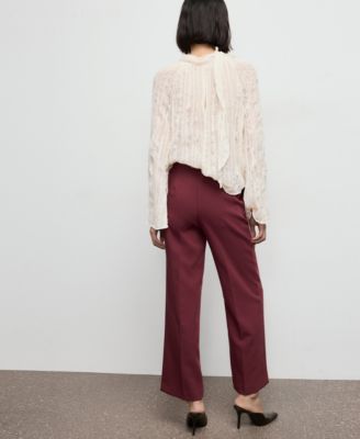 Women's High-Waist Straight Pants