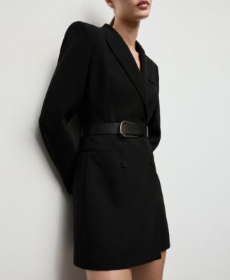 Women's Belted Blazer-Style Dress