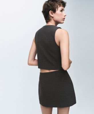 Women's Check Wrap Skirt