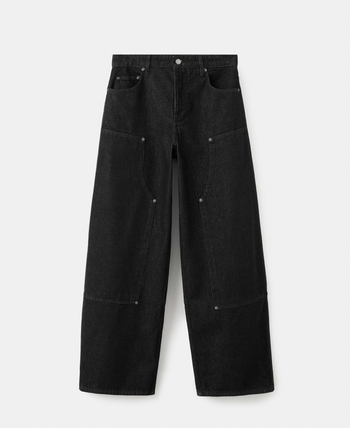 Mango Women's Patches Barrel Jeans