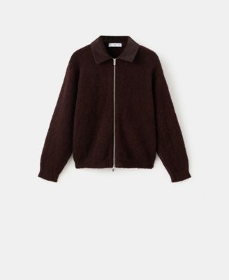 MANGO - Women's Corduroy Collar Boucle Jacket