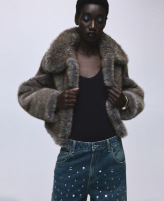 Women's Straight-Fit Studded Jeans