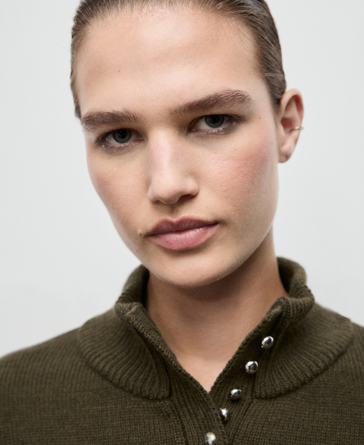 Mango Women's Perkins-Neck Button Sweater