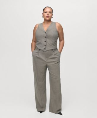 Women's Wool-Blend Suit Vest
