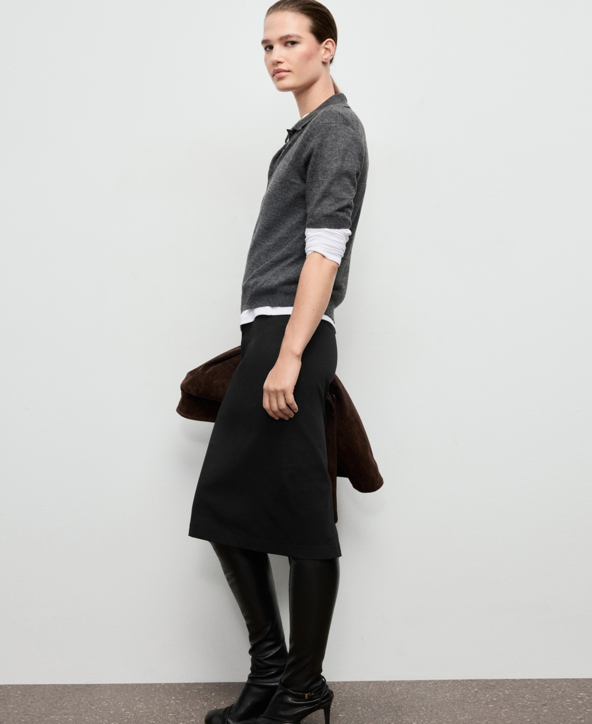 Mango Women's Midi Pencil Skirt