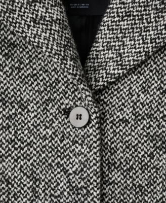 Women's Fur Collar Mottled Coat