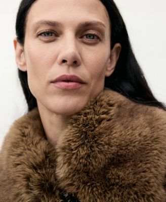 Women's Fur Collar Tweed Jacket