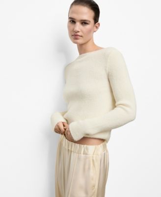 Women's Knitted Ribbed Sweater
