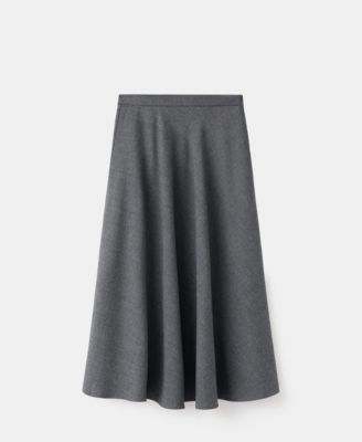 Women's A-Line Wool-Blend Skirt
