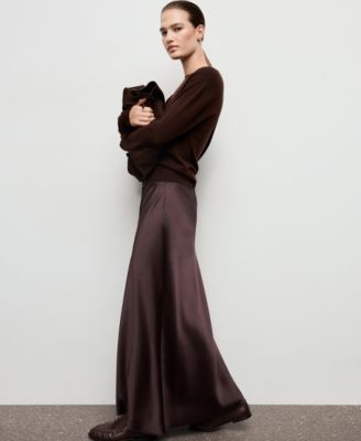 Women's Satin Long Skirt