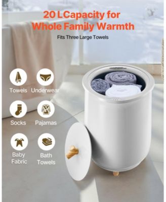 Towel Warmers for Bathroom, Towel Warmer Bucket Auto Shut Off for Spa Fits up to 3 Oversized Bath Towels, Blankets, Clothes, Bathrobes