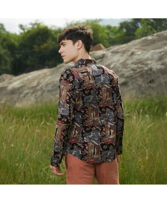 Men's Impressionistic Foliage Shirt