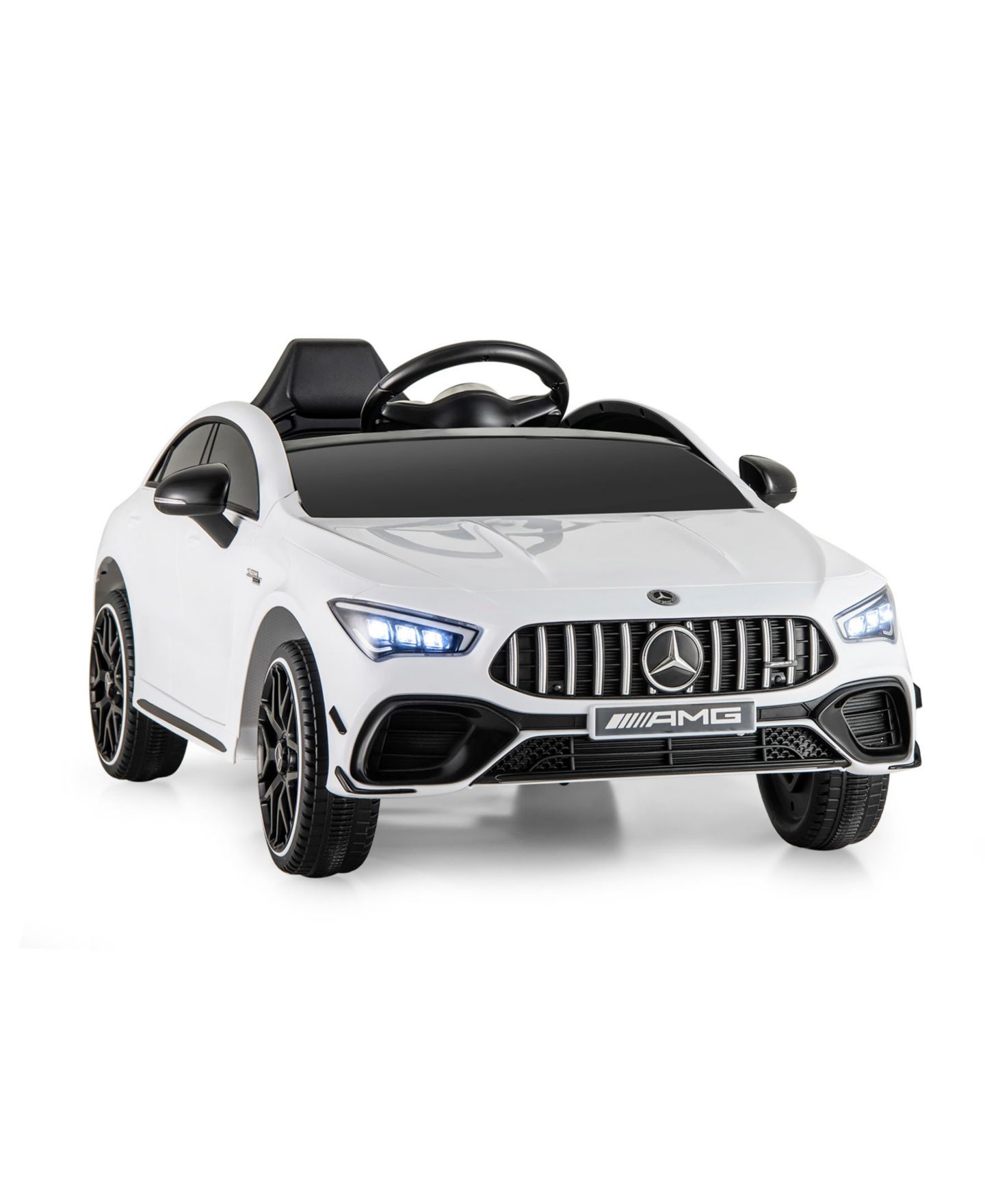 Детская игрушка SUGIFT 12V Kids Ride on Car Mercedes-Benz Amg Cla 45 with Remote-White, цвет: Белый — фото 1