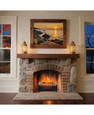 20 inch Electric Fireplace 3D Log set insert, Free Standing Fireplace Heater for Indoor
