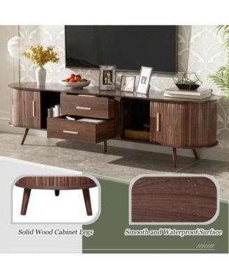 Mid-Century Modern Storage Cabinet With TV Stand