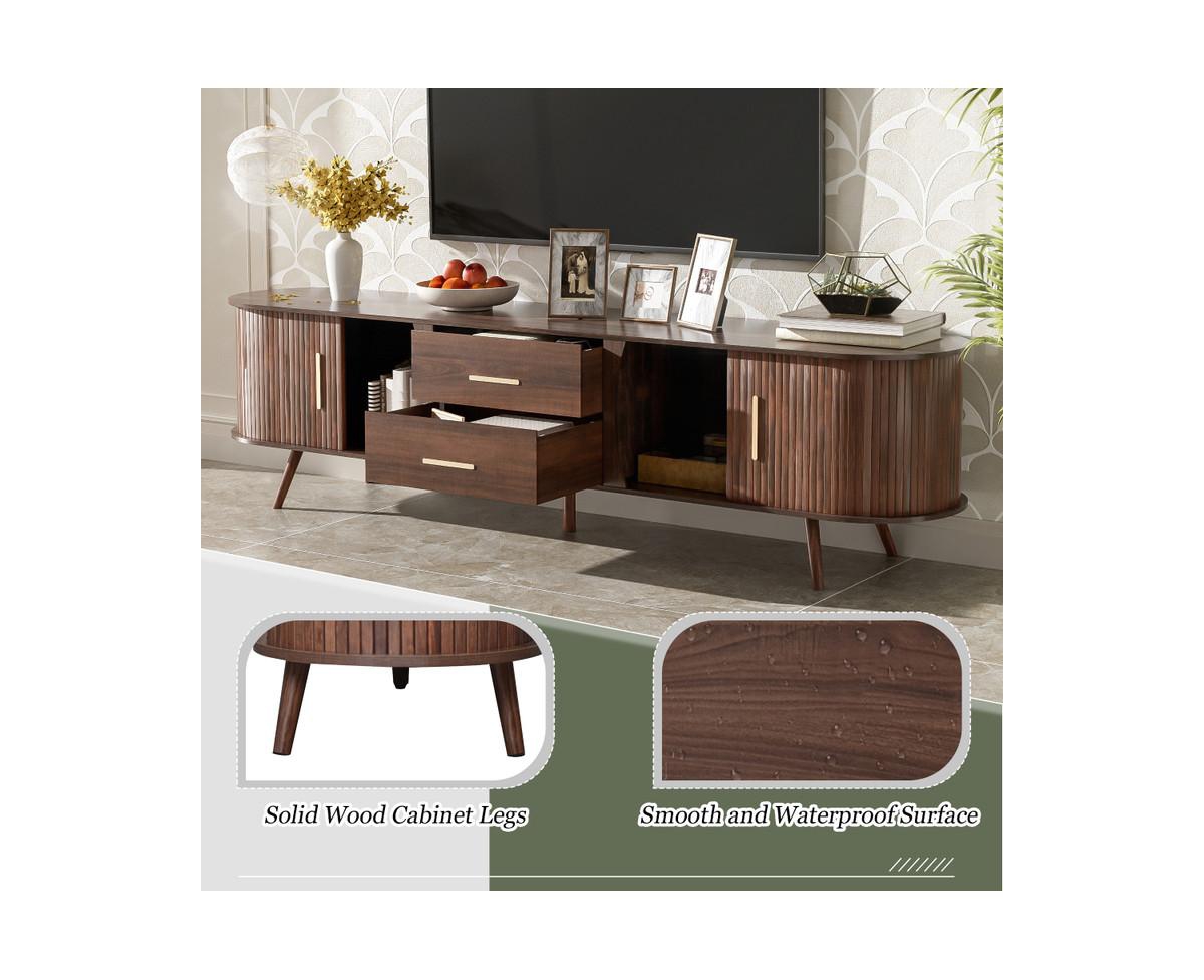 Casainc Mid-Century Modern Storage Cabinet With Tv Stand