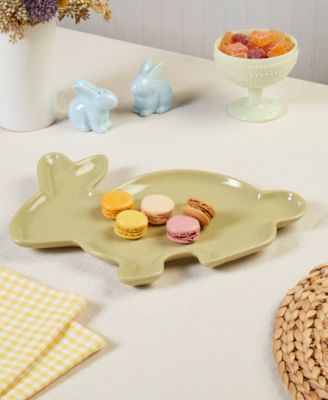 Green Bunny Serving Tray, Exclusively at Macy's