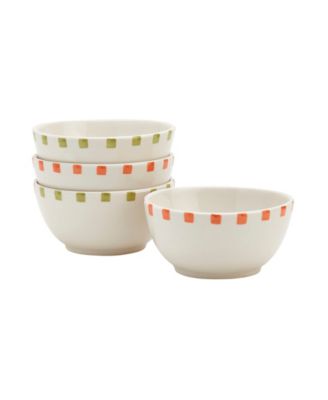 Assorted Floral Fruit Bowls, Set of 4, Exclusively at Macy's