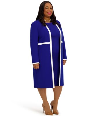 Women's Framed Waist Seam Open Topper Jacket, Regular & Plus