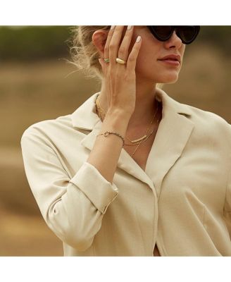 Handmade Rope Braided Sterling Silver Beaded Chain Bracelet