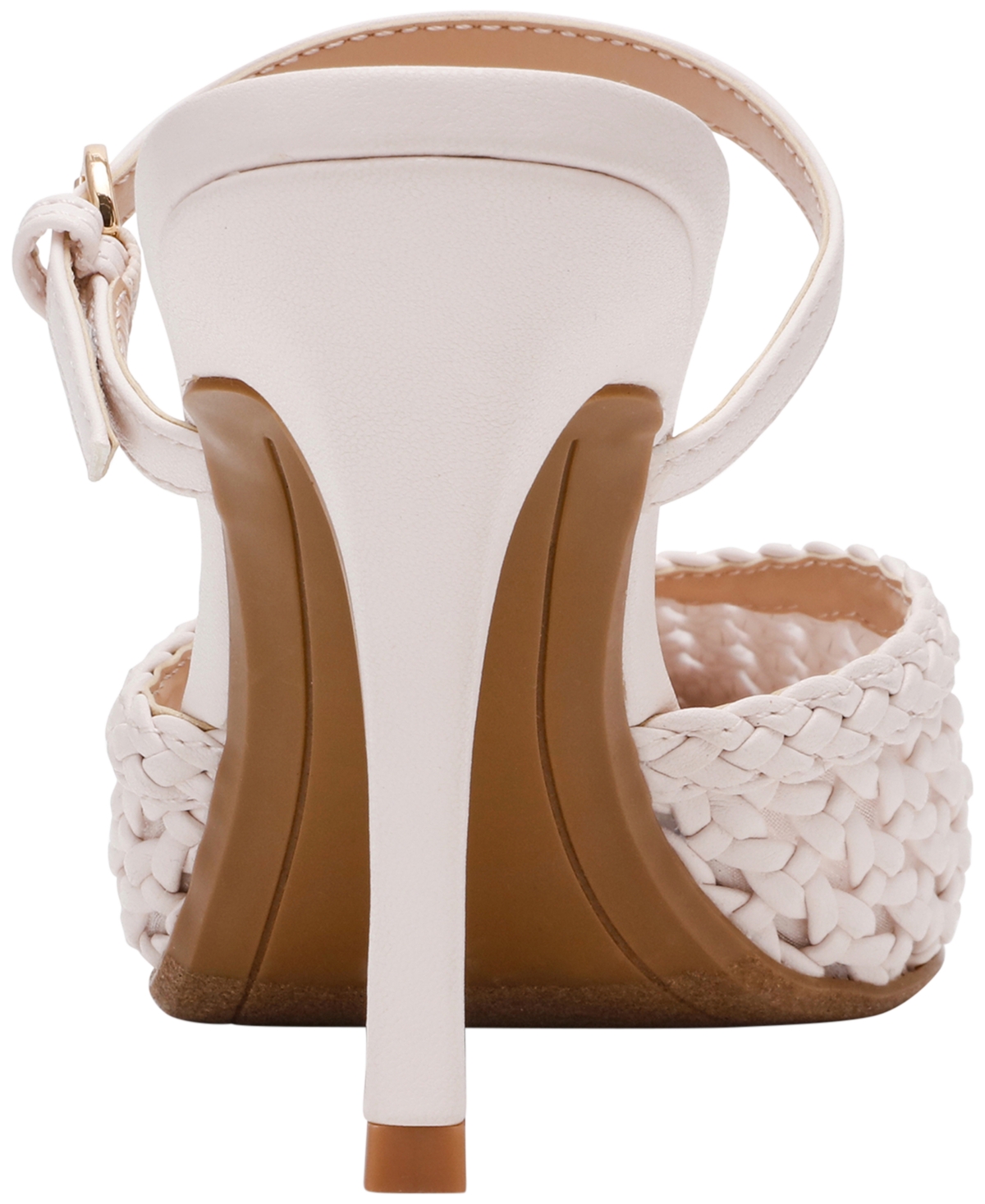 Dv Dolce Vita Women's Geanie Woven Two-piece Pointed Toe Heeled Pumps In White