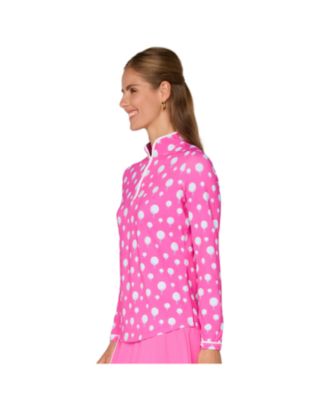 G Lifestyle Binding Quarter Zip Top