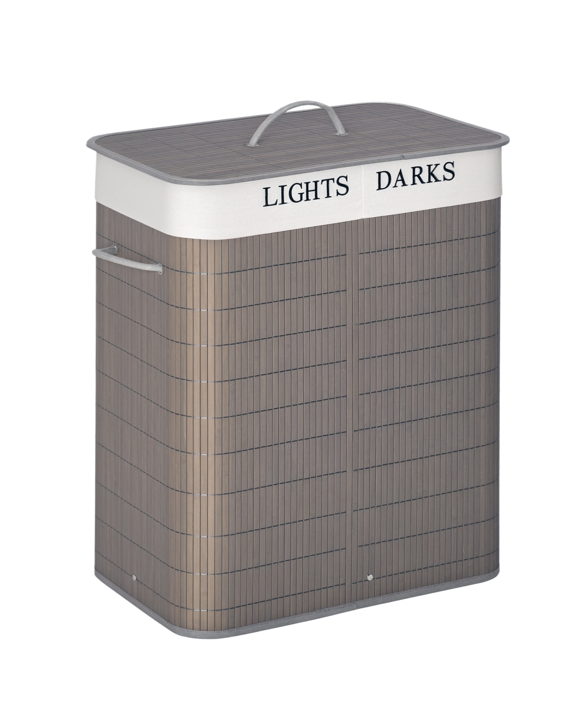 Homcom Bamboo Laundry Basket, Collapsible Laundry Hamper,