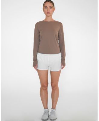 Women's Raya Mid Length Compression Nylon Long Sleeve Top