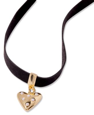 Samantha Heart Charm Choker
