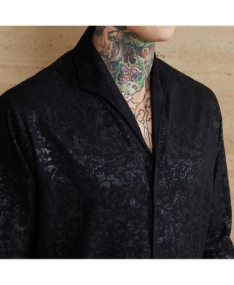 Men's Onyx Black Corroded-Tactile Shirt