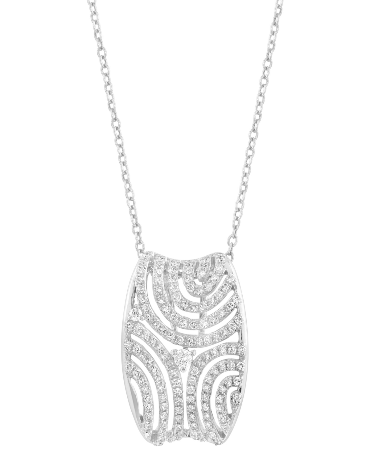 Effy Collection Diamond Pendant Necklace (3/8 ct. t.w.) in 14k White Gold