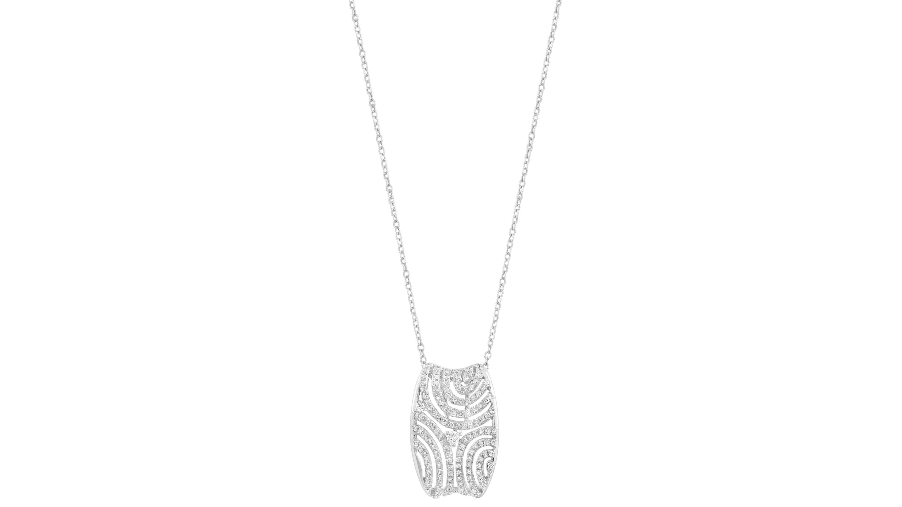 Effy Collection Diamond Pendant Necklace (3/8 ct. t.w.) in 14k White Gold